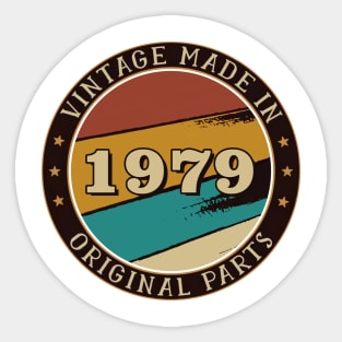 Vintage Made In 1979 Original Parts Sticker
